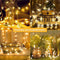 Nuvance LED Sneeuwvlokken - Kerstverlichting - 10 sterren - 1,5 m - Spatwaterdicht (1 stuk)