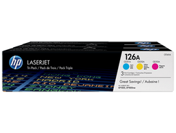 HP 126A - LaserJet tonercartridges - 3-pack originele kleur - cyaan/magenta/geel (3-pack)