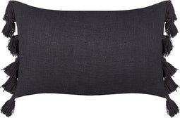 LYTHRUM - Sierkussen set van 2 - Donkergrijs - 45 x 45 cm - Katoen