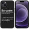 iPhone 13 Hoesje Siliconen - iMoshion Design hoesje - Zwart / Sarcasm
