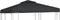 vidaXL - Vervangend - tentdoek - prieel - 310 - g/m² - 3x3 - m - donkergrijs