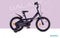 AMIGO Galaxy Meisjesfiets 14 Inch - Kinderfiets voor 3 tot 5 Jaar - 95-110 cm - Paars/Roze - met Zijwieltjes
