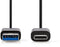 Nedis CCGB61600BK10 - USB-C 3.2 Gen 1-kabel - Snelle dataoverdracht en laden - Zwart