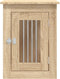 vidaXL - Hondenbench - 45x62x59 - cm - bewerkt - hout - sonoma - eikenkleurig