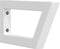 vidaXL - Wandbeugels - voor - wasbak - 2 - st - trapezium - staal - wit
