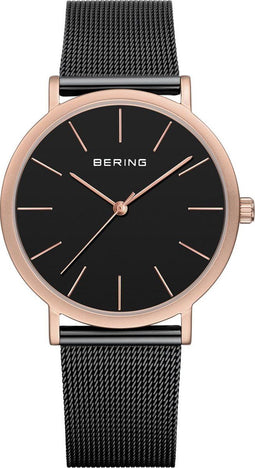 BERING 13436-166 - Polshorloge - RVS - Ø 36 mm - Rosékleurig