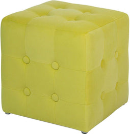 WISCONSIN - Hocker - Geel - Fluweel