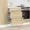 vidaXL - Keuken - onderkast - bewerkt - hout - sonoma - eikenkleurig