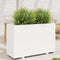 vidaXL - Plantenbak - 110x40x72,5 - cm - massief - grenenhout - wit