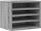 Bureau organiser 36x26x29,5 cm bewerkt hout grijs sonoma eiken