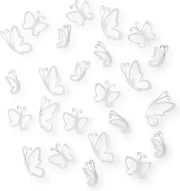 Umbra wanddecoratie vlinders Monarchy wit