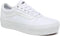 Vans WM Ward Platform - Lage sneakers - Sidestripe logo - White - Maat 38.5