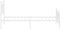 vidaXL - Bedframe - met - hoofd- - en - voeteneinde - metaal - wit - 100x190 - cm
