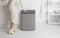 Brabantia Bo Touch Bin - Prullenbak - 2 x 30 liter - Afvalscheiding - Mineral Concrete Grey (2 stuks)