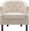 vidaXL Fauteuil stof beige