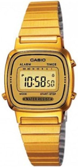 Casio Collection LA670WGA-9D - Horloge - Staal - Goudkleurig - 24 mm