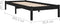 vidaXL - Bedframe - massief - grenenhout - zwart - 90x200 - cm