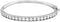 Diamonfire - Zilveren bangle 60 mm - Zirkonia in railzetting