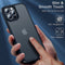 Uniek praktisch en gaaf Telefoonhoesje - Ontworpen voor iPhone 13 Pro Max Case 2021 - Schokbestendig - Mil-grade Protection- Anti-vingerafdruk - Anti-kras - Dunne Slim Fit Frosted Phone Cover - 6,7-inch - Zwart