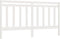 vidaXL - Hoofdbord - 206x4x100 cm - massief grenenhout - wit