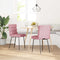 vidaXL - Eetkamerstoelen - 2 - st - fluweel - roze