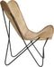 Light & Living Vlinderstoel Butterfly - Buffel Leder - Zand