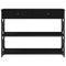 vidaXL - Console - Tafel - Zwart - Eiken - 100x28x75 - cm - Geengineerd - Hout - & - Staal