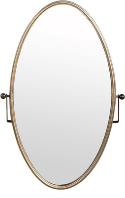 PTMD Yunis Ovale Spiegel - 54 x 14 x 81 cm - Ijzer - Goud