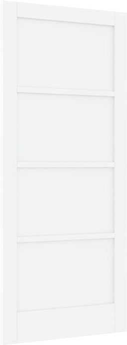 vidaXL - Interne - Deur - 'ORKDAL'Wit - 86x198,5x4 - cm - Massief - Vurenhout