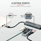 Trust Halyx - Aluminium 4-Port USB 3.2 Hub - 4x USB-A 5 Gbps - Grijs