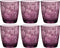 Bormioli Rocco Diamond Tumbler - 30 cl - Paars - 6 stuks