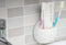 Home & Comfort HC-TBH02 - Tandenborstelhouder - Set van 2 - 3 compartimenten - Wit (2 stuks)