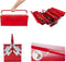Toolland Gereedschapskist - Metaal - Uitklapbaar 5 vakken - Rood 530 x 200 x 210 mm