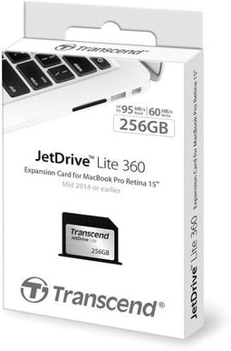 Transcend JetDrive Lite 360 - Geheugenkaart - 256GB - Lezen 95MB/s Schrijven 60MB/s