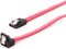 Gembird CC-SATAM-DATA90 - SATA datakabel - 90° haakse connector - Rood Zwart