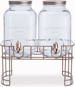 Cosy&Trendy Sapdispenser set op standaard - 2x 3,5 liter