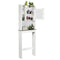 Coast toiletplank badkamerruimte spaarder met verstelbare niveaus 59 x 19 x 173 cm wit