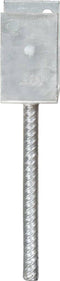vidaXL Grondankers 6 st 12x6x30 cm gegalvaniseerd staal zilverkleurig
