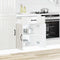 vidaXL - Keuken - onderkast - Lucca - bewerkt - hout - hoogglans - wit