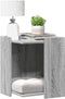 vidaXL - Kattenbakkast - 42x42x51 - cm - bewerkt - hout - zwart