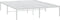 vidaXL - Bedframe - metaal - wit - 140x190 - cm