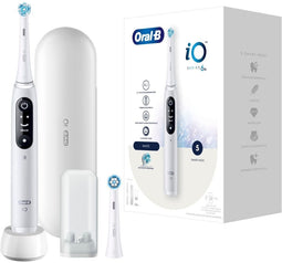Oral-B iO Series 6 - Elektrische tandenborstel - 5 poetsprogramma's - Wit (2 opzetborstels)