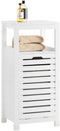 SoBuy BZR67-W - Badkamermeubel - Compacte Opbergkast met Wasmand - Wit