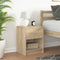 vidaXL - Nachtkastje - met - lade - 40x34x50 - cm - sonoma - eikenkleurig