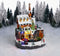 LuVille Kerstdorp Miniatuur Treinstation - L24 x B24 x H33 cm - Meerkleurig