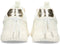 POSH by Poelman MADEE - Dames sneakers - Vetersluiting - Wit met goud
