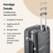 SC Urban Adventurer - 20-inch Handbagage Koffer - 44L - Cijferslot - Spinner Wielen - Antraciet