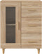 vidaXL - Dressoir - 69,5x34x90 - cm - bewerkt - hout - sonoma - eikenkleurig
