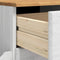 vidaXL - Hal - Opslagbank - ASKIM - Wit - 100x39x62 - cm - Massief - Vurenhout