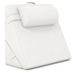 Coast Wigkussen - 3-Delige Verstelbare Rugsteun met Hoofdsteun en Air Memory Foam - Gebroken Wit